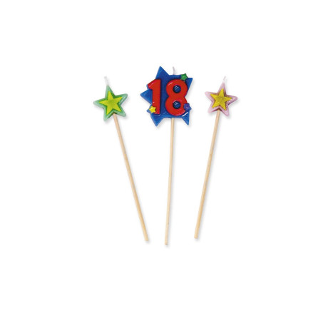 Candeline Picks 16 cm. N°18 CF.3