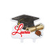 Candelina Sagomata 11x9 cm. Laurea