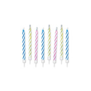 Candeline magiche 6 cm. Colori assortiti con supporto CF.10