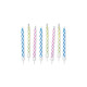 Candeline magiche 6 cm. Colori assortiti con supporto CF.10