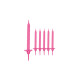 Candeline con sostegni rosa CF.24