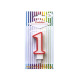 Candela numero con bordo rosso CF.6