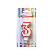 Candela numero con bordo rosso CF.6